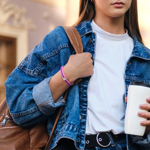 Engravable Mermaid Charm Silicone Bracelet Set - Double Style