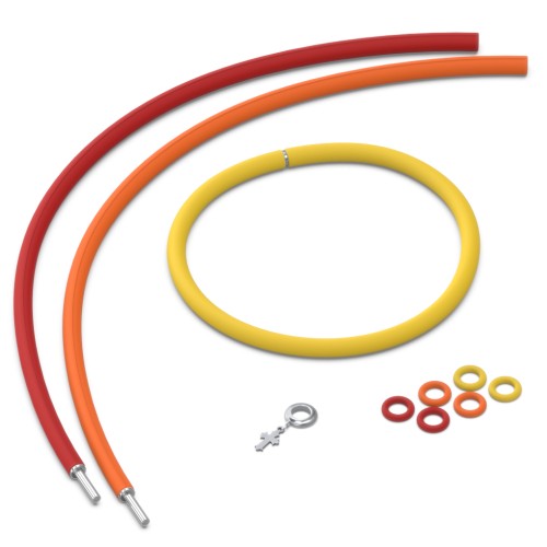 Personalised Cross Charm Silicone Bracelet Set - Single Style