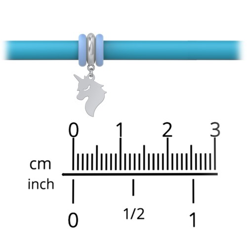 Personalised Unicorn Charm Silicone Bracelet Set - Single Style