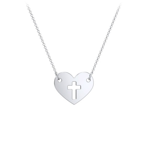 Kids Love is Patient Heart Charm Necklace – Sterling Silver