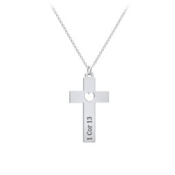Kids Love Is Kind Cross Charm Necklace
