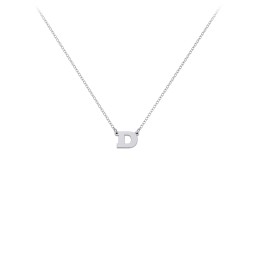 Kids Initial Letter Necklace in 925 Sterling Silver