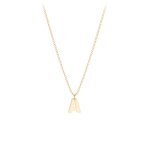 Kids Initial Necklace with 1 Letter – 9kt Yellow Gold