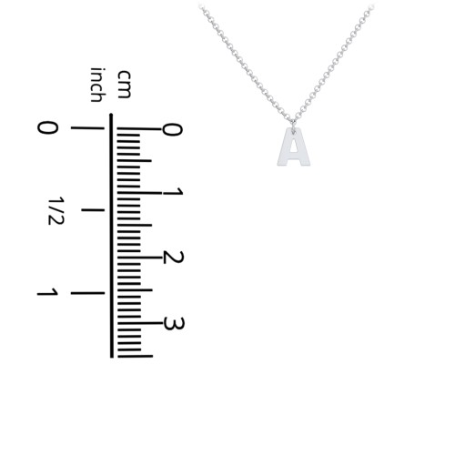 Kids Initial Necklace with 3 Letters – Sterling Silver