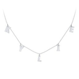 Kids Initial Necklace with 5 Letters