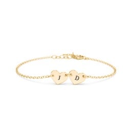 Kids and Baby Engravable 2 Hearts Bracelet