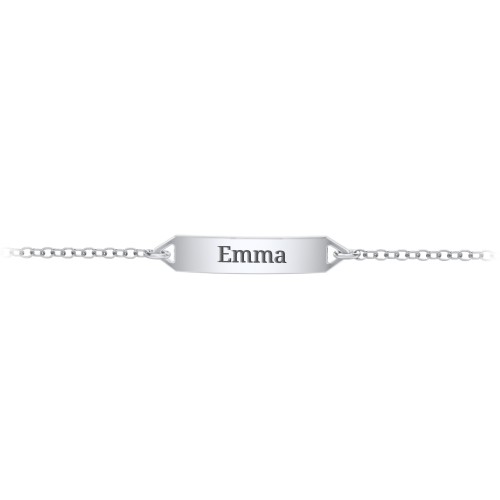 Kids and Baby Mini Engravable Bar Bracelet – Sterling Silver