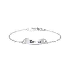 Kids and Baby Mini Engravable Bar Bracelet – 9kt Yellow Gold