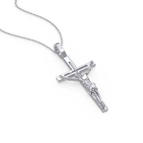 Kids Medium Crucifix Necklace