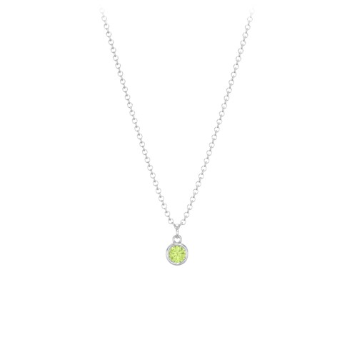 Kids Birthstone Charm Necklace with 1 Stone