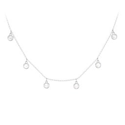 Kids Birthstone Charm Necklace with 6 Stones