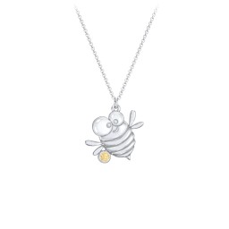 Kids Bumble Bee Birthstone Critter Necklace