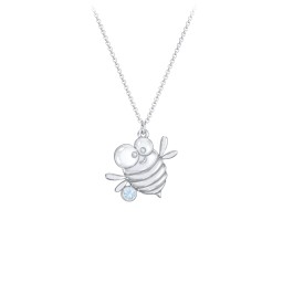 Kids Bumble Bee Birthstone Critter Necklace