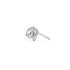 Ocean Collection Single Stud With Accent - Spiral Shell