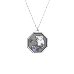 Year of the Rat Engravable Zodiac Medallion Necklace