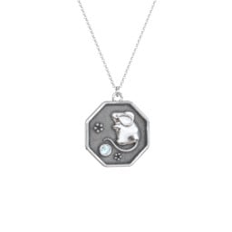 Year of the Rat Engravable Zodiac Medallion Necklace