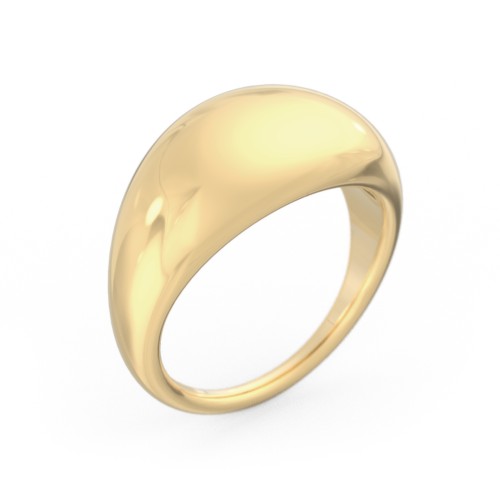 Medium-Sized Dome Statement Ring – Vermeil