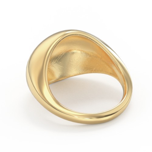 Medium-Sized Dome Statement Ring – Vermeil