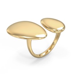 Pebble Statement Ring in Vermeil