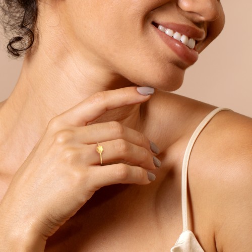 Sea Urchin Ring With Accent