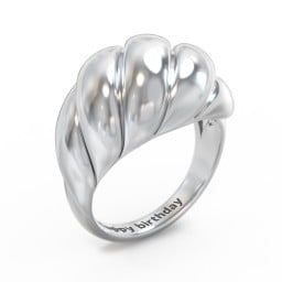 Chunky Croissant Dome Ring