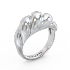 Classic Croissant Dome Ring