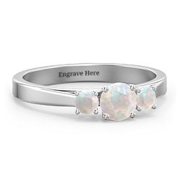 Three Stone Eternity Ring