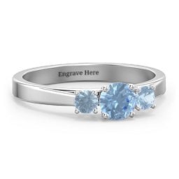 Three Stone Eternity Ring