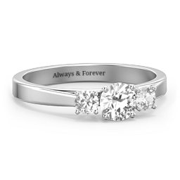 Three Stone Eternity Ring