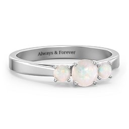Three Stone Eternity Ring