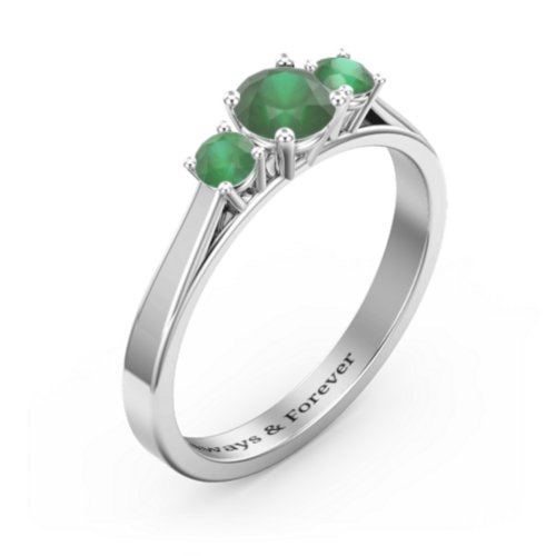 Three Stone Eternity Ring