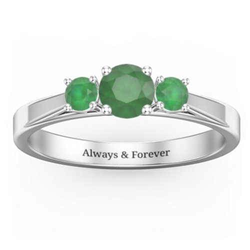 Three Stone Eternity Ring