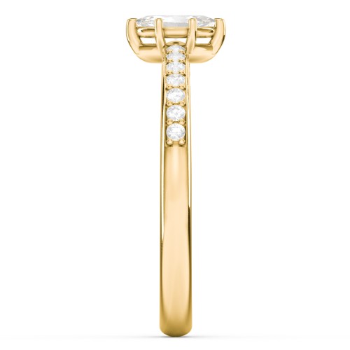 Elegant Marquise with Accent Band Ring