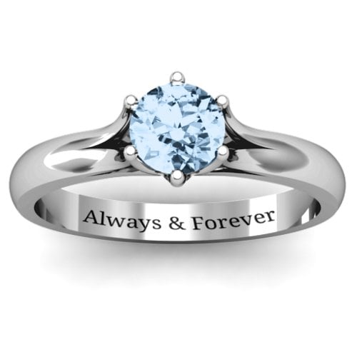 6 Prong Solitaire Ring