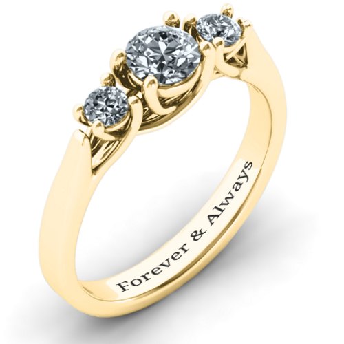 3-Stone Graduated Ring