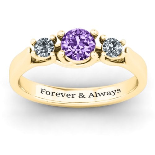 3-Stone Graduated Ring