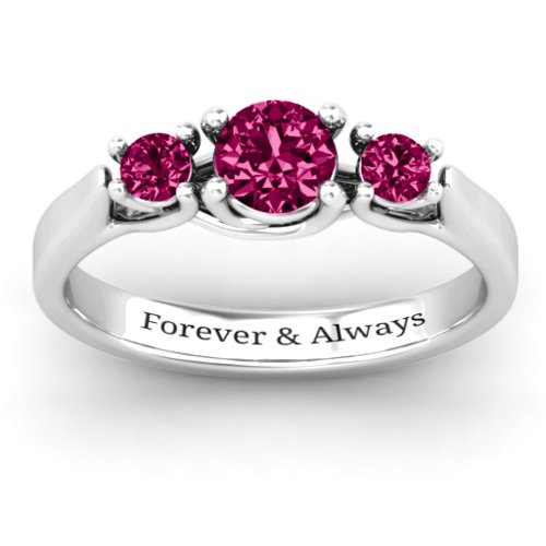 3-Stone Graduated Ring